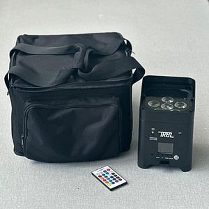 4x RGBWA-UV Battery Wash Uplight Set